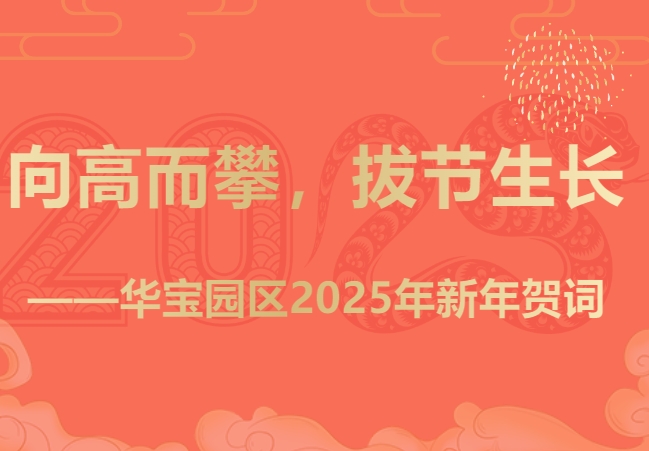 Climbing high and growing at a high point - New Year's message for Huabao Park in 2025